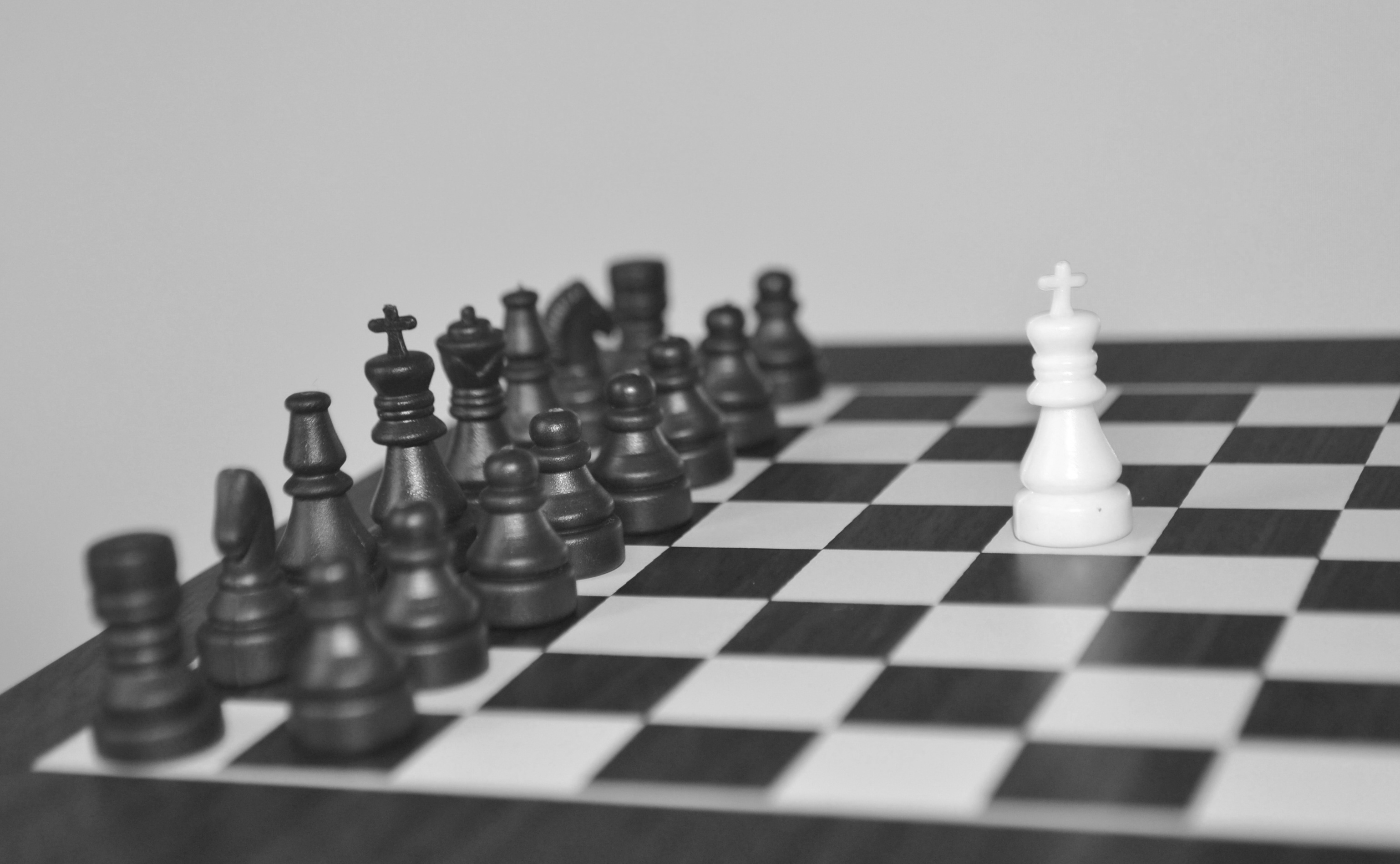 Das Foto zeigt ein Schachspiel